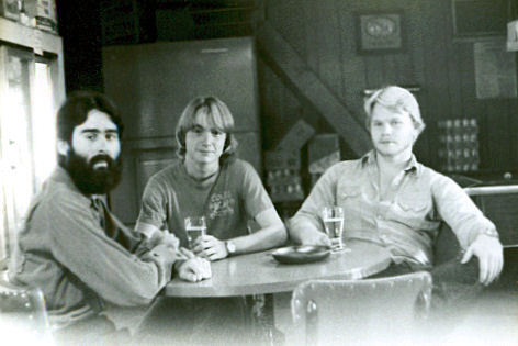 Johnny, Rick and Keith at the old Ralph's Bar in San Antonio about 1976
